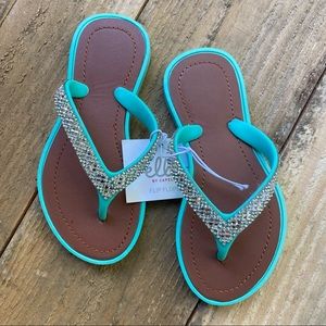 NWT Girls Embellished Sandals size 10/11